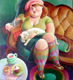 Кофе с кексиком