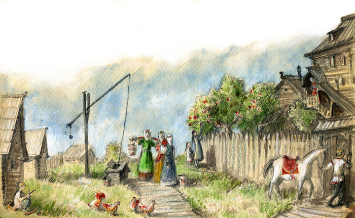 "Мы живем в древнем Новгороде", иллюстрации к энциклопедии