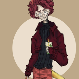 Арт персонажа:трейд(обмен рисунками)