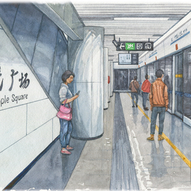 Станция шанхайского метрополитена