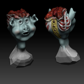 Scary pig (Z-brush test work)