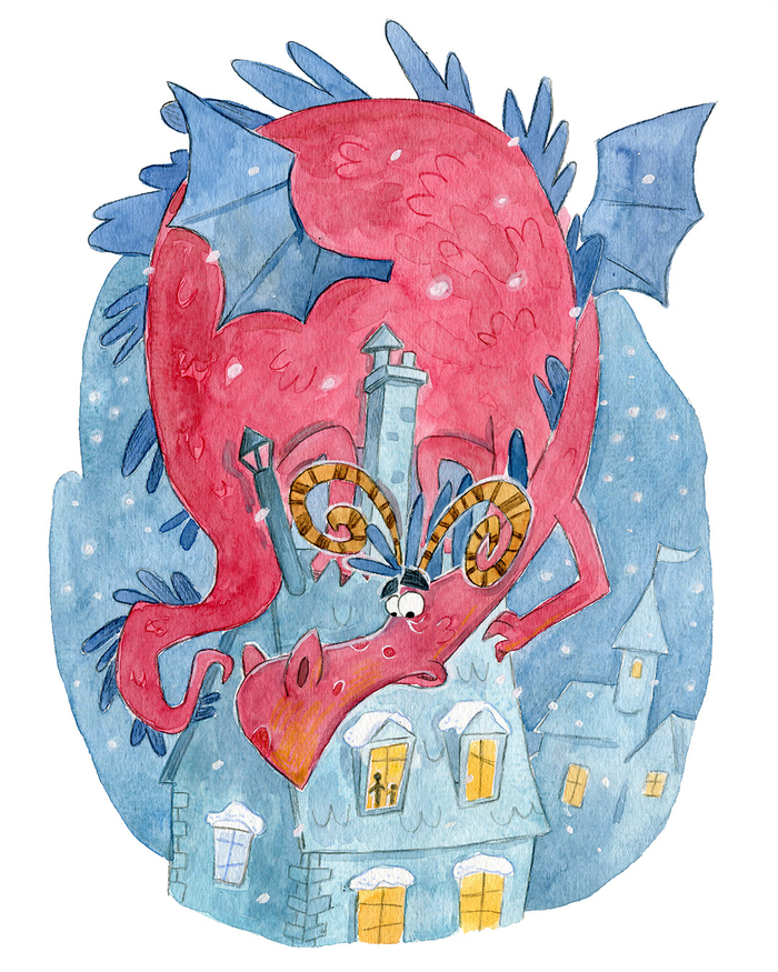 Дракон на крыше