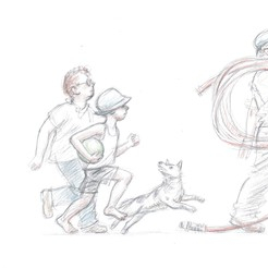 Евгений Шварц, "Первоклассница", иллюстрация