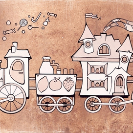 Паровозик "Фабрика сладостей"