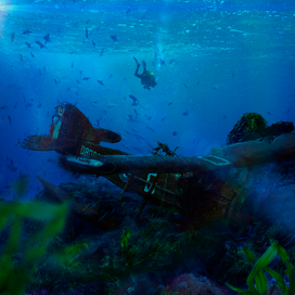 Самолет на дне