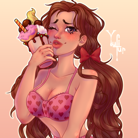 Девушка с котелем