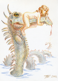 На лохнесском озере.