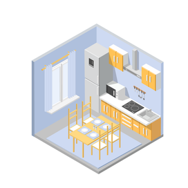 Кухня изометрия
