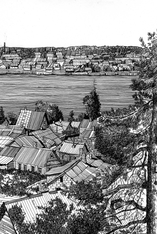 Браслав. Вид с Замковой горы.