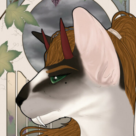 Арт нуво портрет.