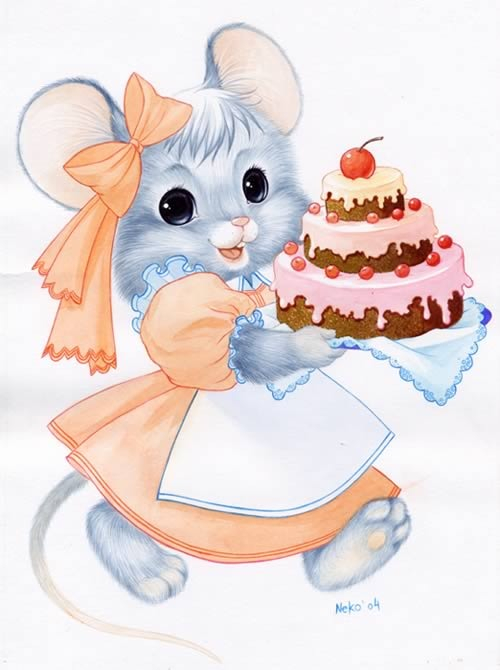 Мышка с тортиком