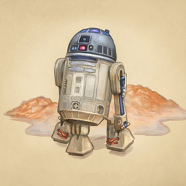 Р2Д2 ("Звездные войны"). Иллюстрация. Цифровая живопись