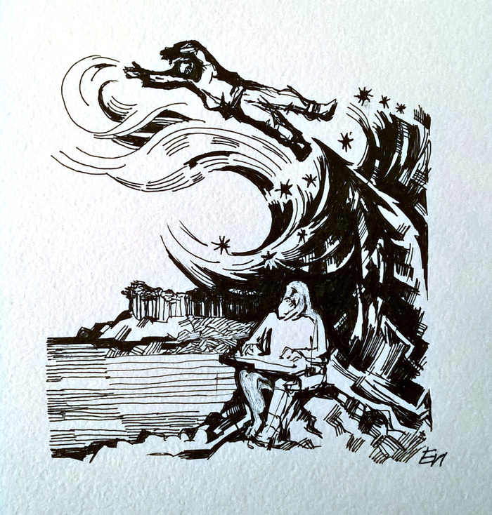 Калевала. Вяйнемейнен отправляет Ильмаринена в Похъолу