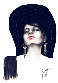 Девушка в шляпе