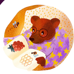 Разворот для книжки картинки про счет детям. Цифра один