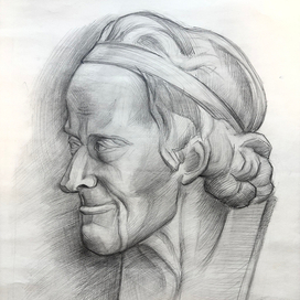 Гипсовая голова Вольтера