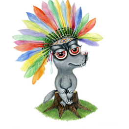 История про волка. главный персонаж волк Валдо