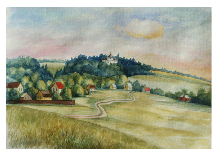 Вид на деревню Сонино.