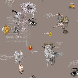 Паттерн коллаж персонаж