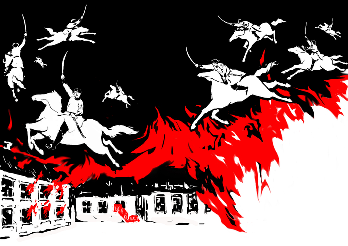 Иллюстрация ко 4й главе 1й части романа "Как закалялась сталь"