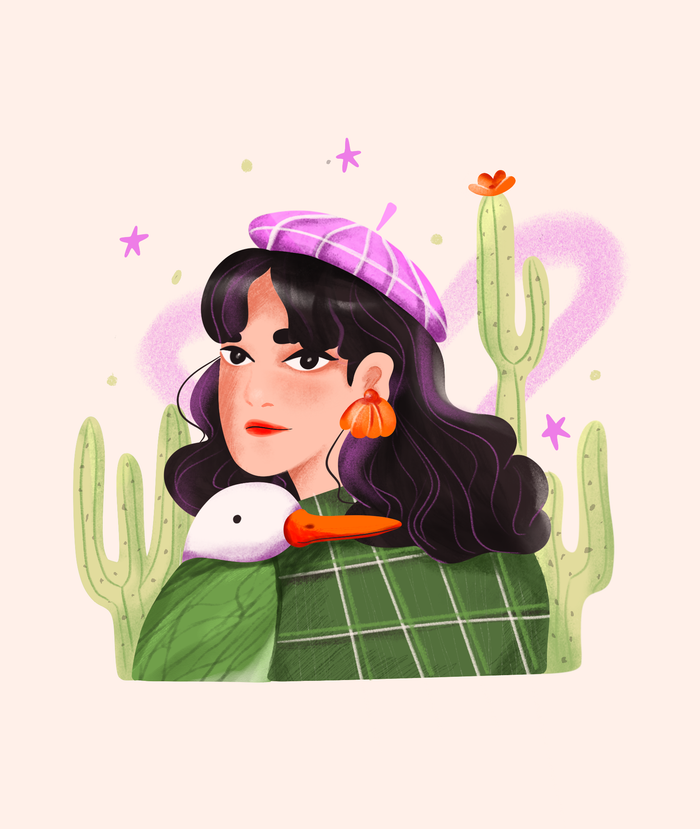 Девушка с лебедем