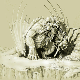 Повелительница драконов-графика