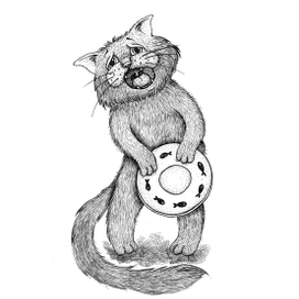 Голодный кот