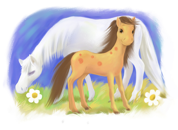 Лошадка и мама