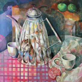 Мы с Пеней утром отражаемся