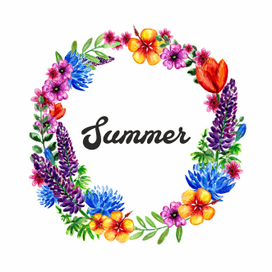 венок из полевых цветов