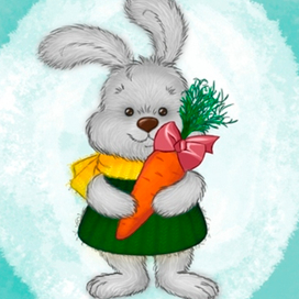 Новогодний зайка