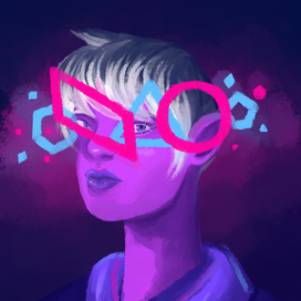 neon glasses