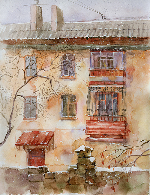 дом напротив..