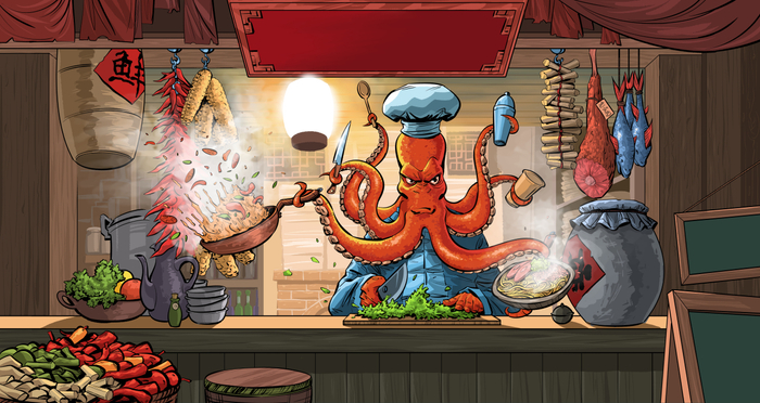 Повар осьминог