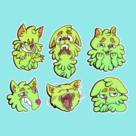 Зеленый кот