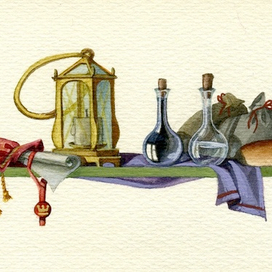 "Король Англии и его крестник". Заставка.