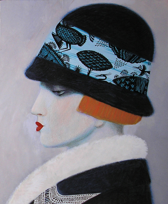 Красивая шляпка.