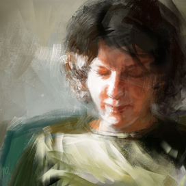 Читает?...Уснула...