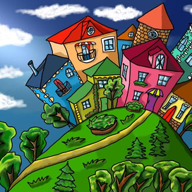 Городок на холме