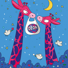 Иллюстрация для бренда OZON 
