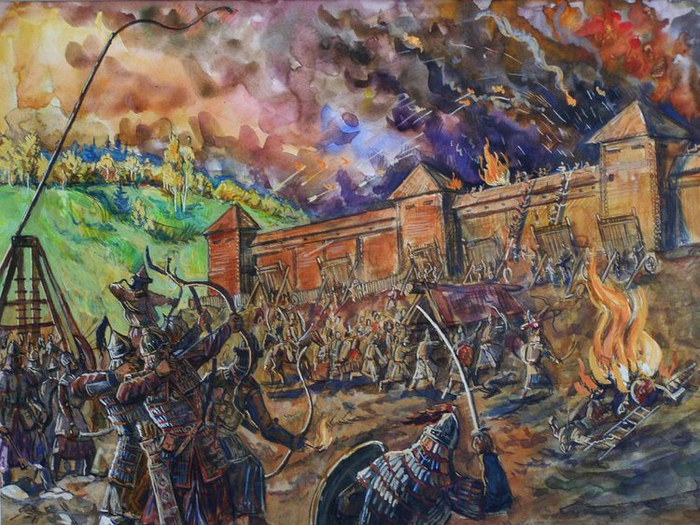 Штурм Биляра монголо-татарами