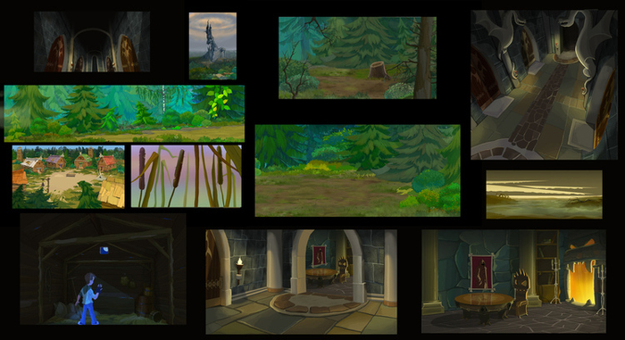 фоны для мультфильма "Последний сказочный герой"