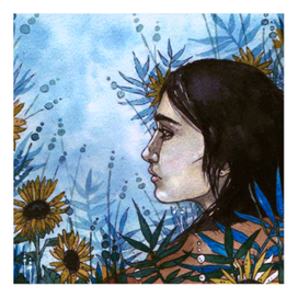girl in sunflowers, 19
