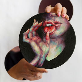 круглый холст