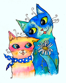 Кот и кошка