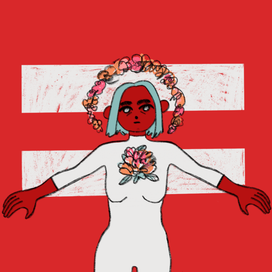 Женщина в белом