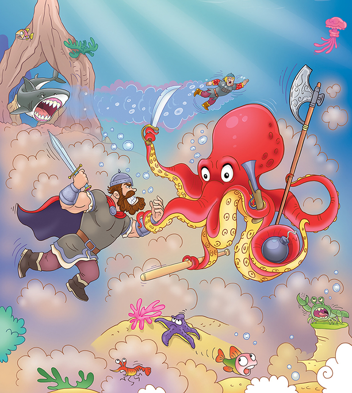 Иллюстрация для детского журнала