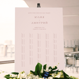 План рассадки на свадьбу