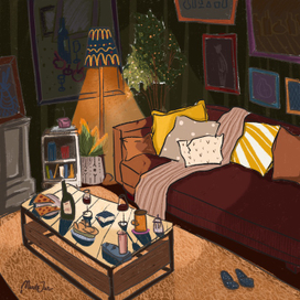 Дома вечером