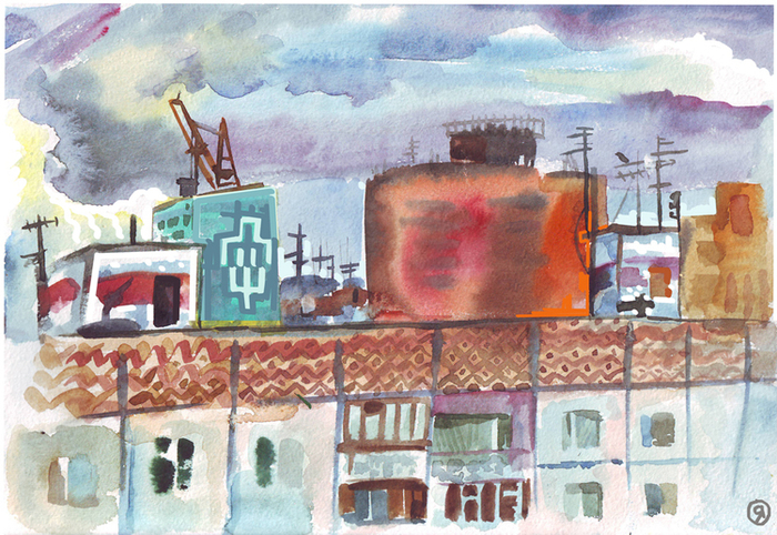 Вид из окна дома